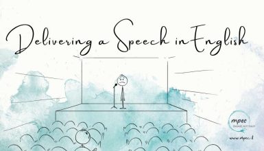Business English Speaking Practice: Delivering a speech in English at a conference. Key Tips, Vocabulary and Structure